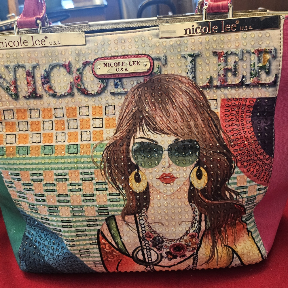 Nicole Lee Multicolor Graphic Satchel